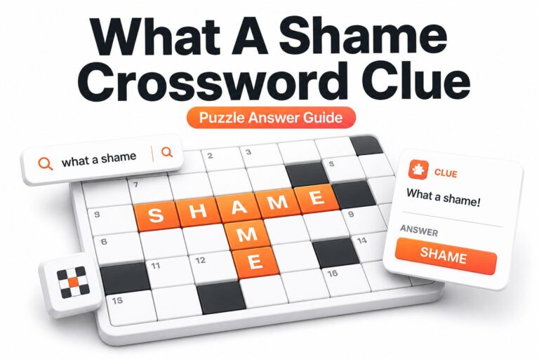 What a Shame Crossword Clue: Best Answers and Solver Tips